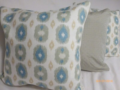 Ikat Pillow Cover, Swavelle Mill Creek , Designer fabric pillow covers, Ikat pillows, Accent Pillows - image1